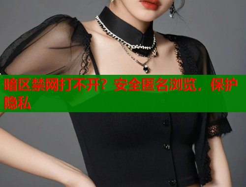 暗区禁网打不开?安全匿名浏览,保护隐私 暗区禁网打不开?安全匿名浏览,保护隐私