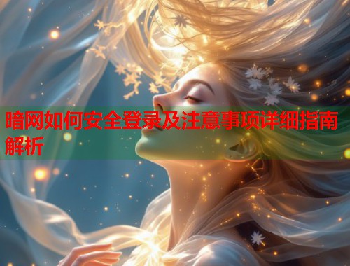 暗网如何安全登录及注意事项详细指南解析