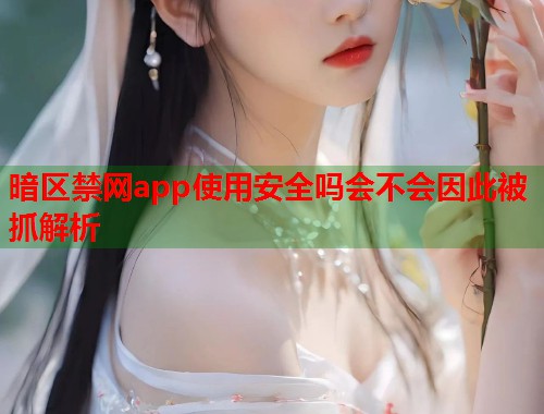 暗区禁网app使用安全吗会不会因此被抓解析 暗区禁网app使用安全吗会不会因此被抓解析