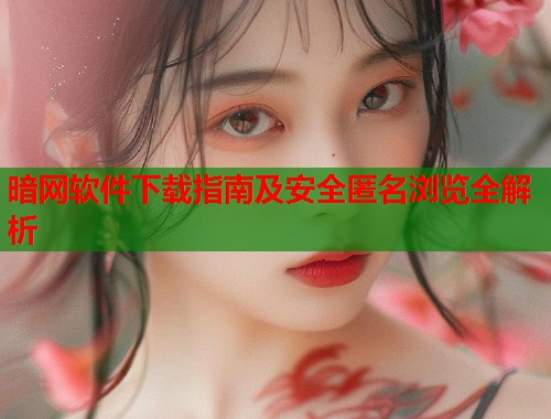 暗网软件下载指南及安全匿名浏览全解析 暗网软件下载指南及安全匿名浏览全解析