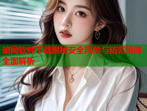 暗网软件下载揭秘安全风险与防范策略全面解析