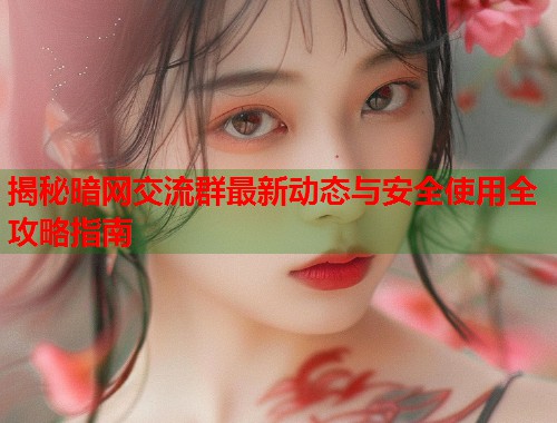 揭秘暗网交流群最新动态与安全使用全攻略指南