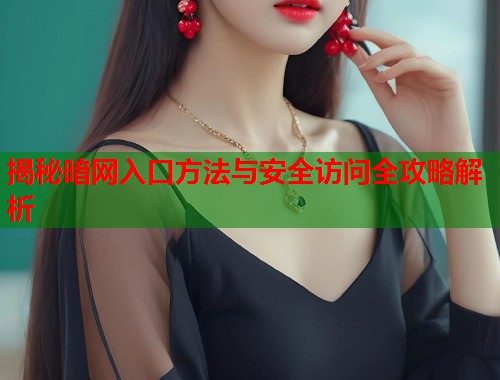 揭秘暗网入口方法与安全访问全攻略解析