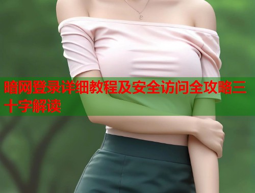 暗网登录详细教程及安全访问全攻略三十字解读