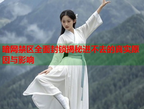 暗网禁区全面封锁揭秘进不去的真实原因与影响