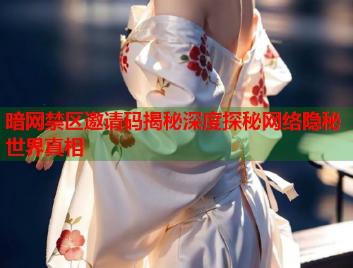 暗网禁区邀请码揭秘深度探秘网络隐秘世界真相